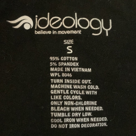 Ideology black workout shirt - Picture 2 of 2